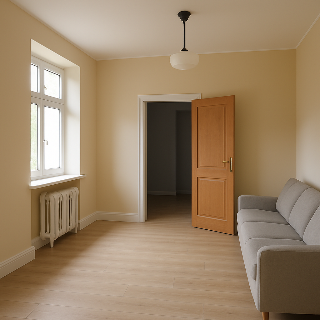 Чистое помещение после вывоза мусора