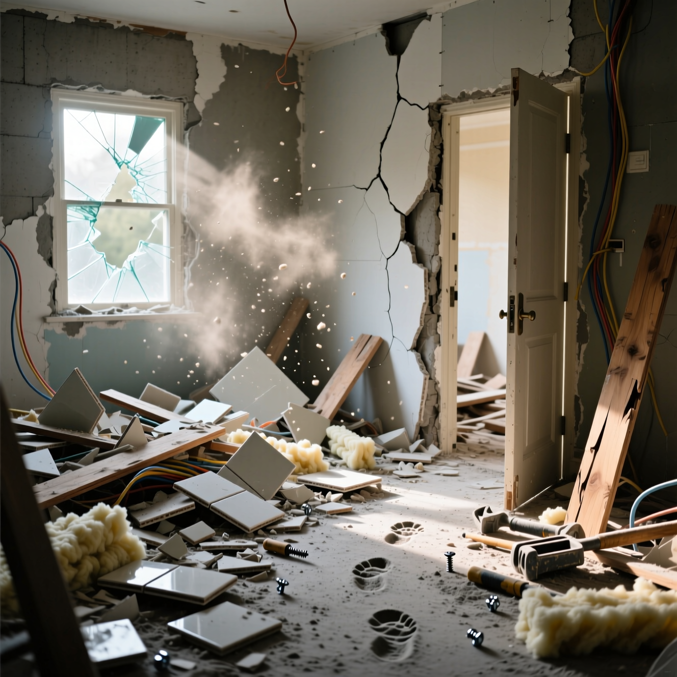 Строительный мусор после ремонта